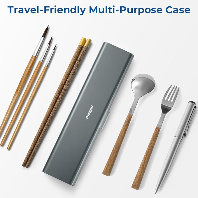 Wider Aluminum Toothbrush Travel Case, Portable Travel Toothbrush Holder, Durable Manual Toothbrush Box Container for Traveling, Bathroom, Camping, Business Trip, Gray Blue