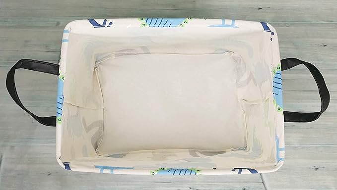 Rectangular Storage Basket Collapsible Organizer Bin Waterproof Toy Box for Organizing Home/Dorm/Kitchen/Pet/Office/Closet/Shelf/Gift Baskets