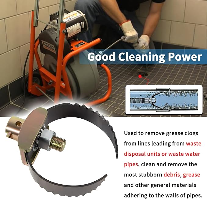 52817 T-231 2-1/2" Heavy Duty C Cutter Drain Cleaner Tools for Ridgid c-4, c-6, c-7, c-8, c-9 Sectional Cables, Compatible with K-40 K-45 K-50 K-3800 Drain Cleaning Machines