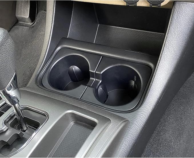 JDMCAR Car Cup Holder Inserts Replacement for Toyota Tacoma 2005 to 2015, Durable Cup Holder Inserts Drink Holder Accessories 66991-04012,66992-04012, Black