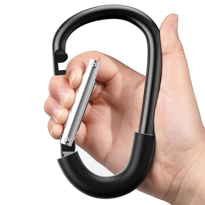 SURDOCA Stroller Hooks, Large Stroller Hooks for Bags, Universal Stroller Clips and Hooks, Heavy-Duty Mommy Hook for Stroller, Stroller Accessories for Moms