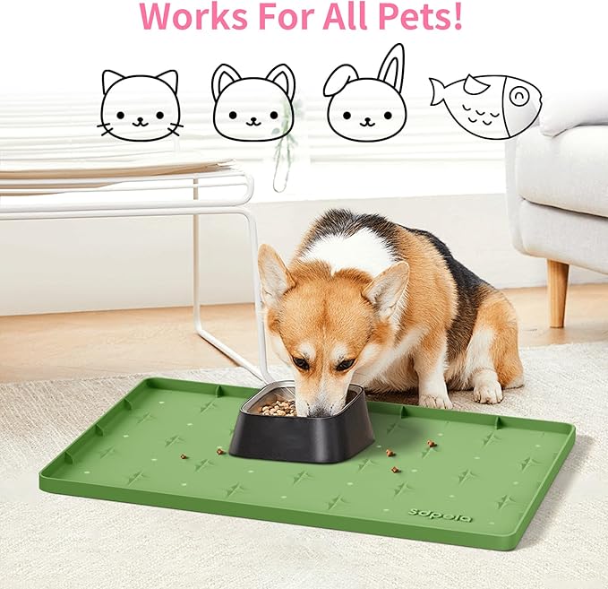 Sdpeia Under Sink Mat 22"×14" Waterproof Silicone Cabinet Liner & Sink Protector for Kitchen & Bathroom, Multi-Purpose Organizers Tray for Pets, Laundry, Cat Litter Mat