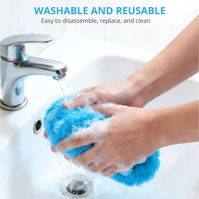 SetSail Ceiling Fan Cleaner Duster, Microfiber Ceiling Fan Duster with Extension Pole 13 to 47 Inch Washable Ceiling Fan Blade Dusters for Cleaning