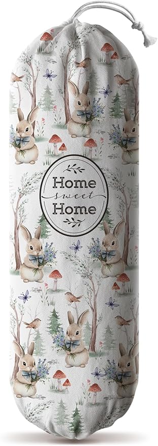 Hglian Rabbit Plastic Bag Holder,Grocery Bags Storage Organizer Keeper Dispenser for Kitchen Extra Large