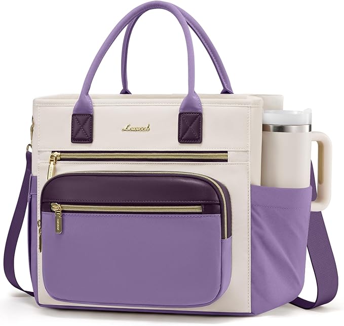 LOVEVOOK Insulated Lunch Bag Women,Wide Opening Adult Lunch Box Women with Cup Holder,X Large Leakproof Cooler Bag for Work Picnic Beach Family College Mom,Lunch Teacher Breast Pump Diaper Tote Bag