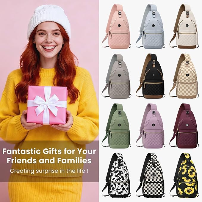 Small Crossbody Purses Bags for Women Men Travel, Chest Sling Bag Women Casual Cross Body Bag for Woman Sling Backpack