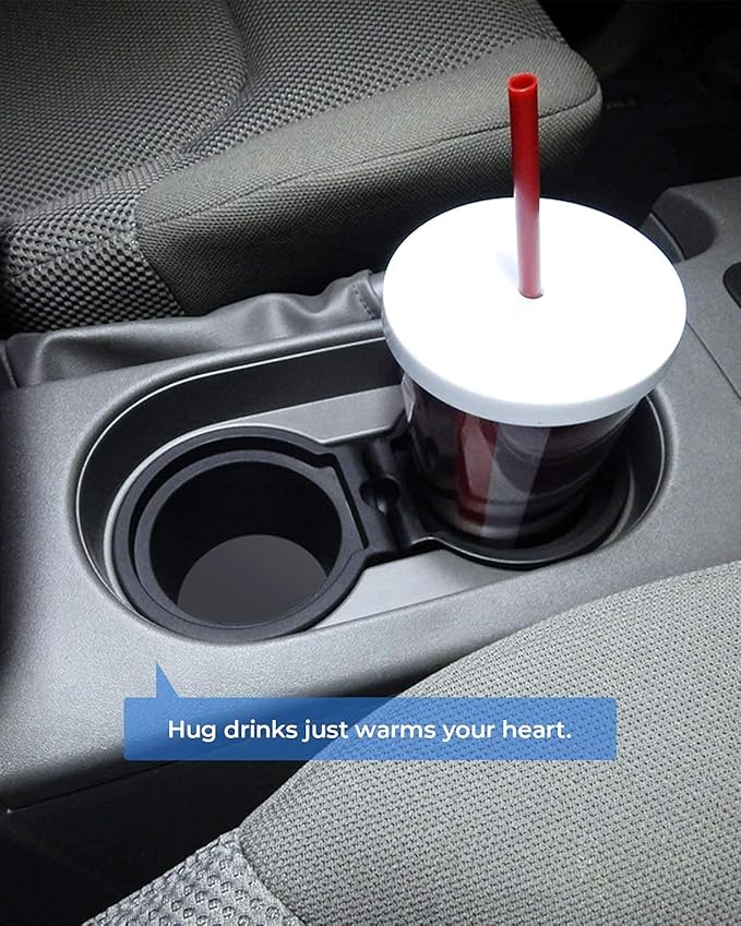 JOYTUTUS Cup Holder Insert 2 Pack Replacement Compatible with Frontier 2005-2019 Pathfinder Center Console Cup Holder Insert 2005-2012 Xterra 2005-2015 96975-EA000 96975-ZS00A