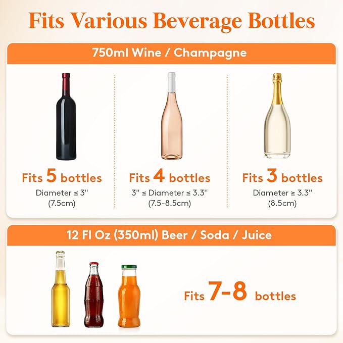 Lifewit 6.5L Ice Bucket for Parties 4 Pcs, Portable Drink Bucket for Cocktail Bar, Plastic Champagne Cooler for Beverage/Wine/Beer, Mimosa Bar Supplies Chiller Tub with Scoop 38 x18x20 cm/15x7x8"