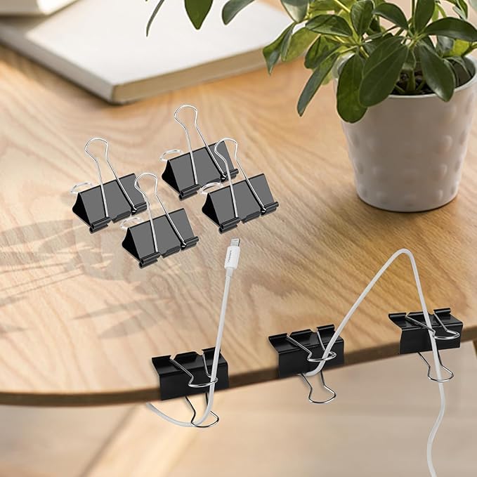 Ufmarine Extra Large Binder Clips 2 inch, (10 Pcs) Big Paper Clips for Office Supplies