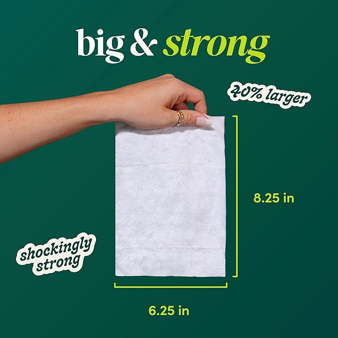 goodwipes Flushable Wipes for Adults - Botanical Bliss Butt Wipes for Women & Men, Septic Safe, Toilet & Bathroom Essentials, Extra Large, 318 Count (6 Packs and 1 Travel Pack)