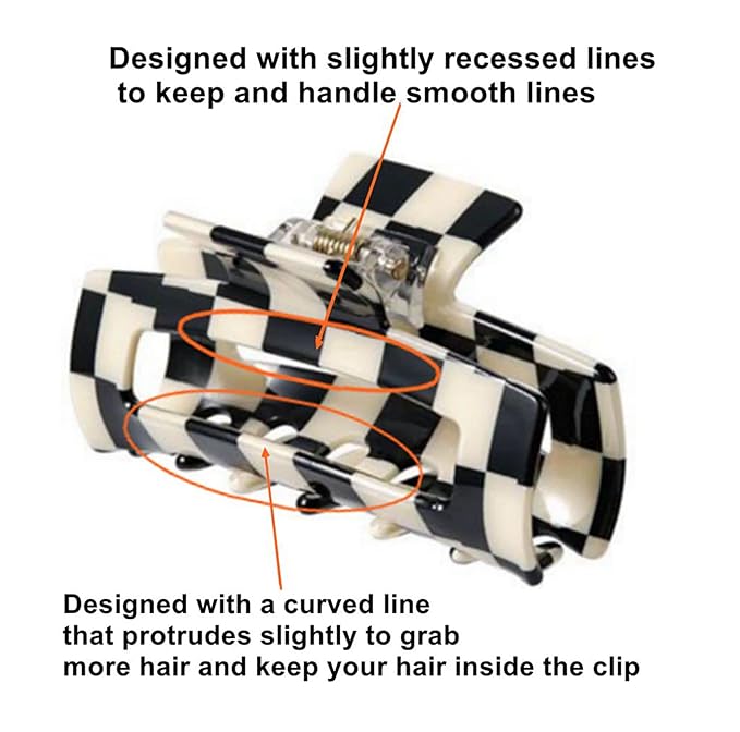 4Pcs Hair Claw Clips, Acetate Hair Banana Barrettes, French Butterfly Jaw Clips, Mermaid Color Crab Hairpin, Leopard Print Stylish Hair Accessories for Women Girls (4 Pcs)