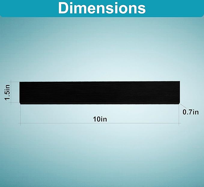 10 Inch Black Magnetic Knife Holder for Wall No Drilling Use as Magnetic Knife Strip - Magnetic Knife Bar - Wall Kitchen Knife Magnetic Holder