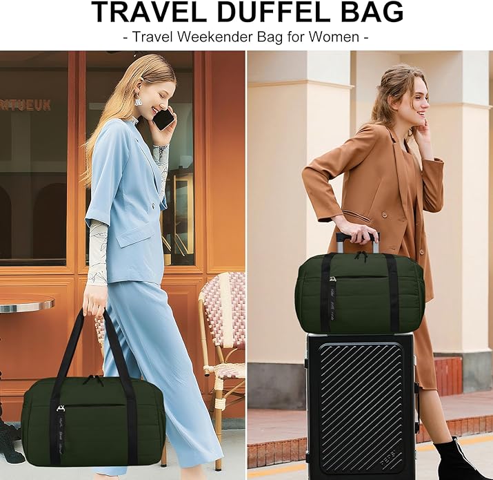 Tote Bag for Women Lightweight Quilted Puffy, Everyday Shoulder Bag Holds 15.6 Inch Laptop for Work Travel Gym