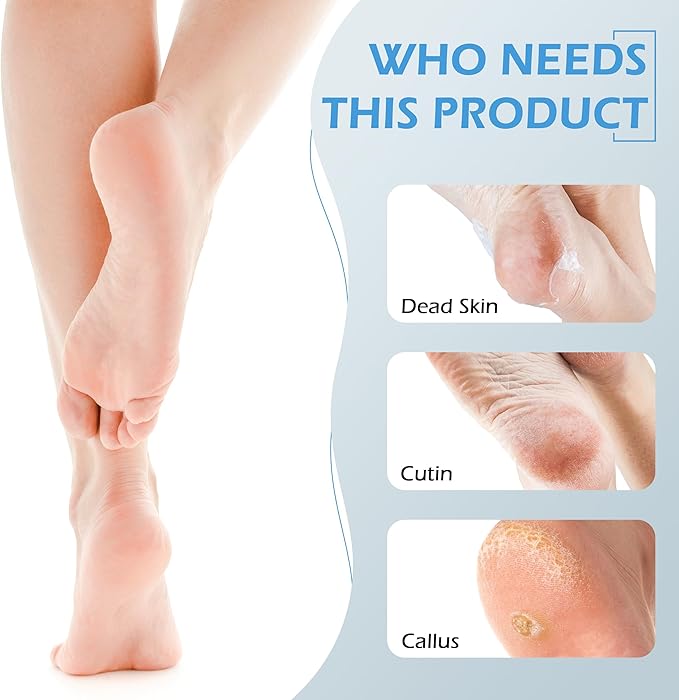 3 Pcs 4 in 1 Foot Brush for Use in Shower with Pumice Stone, Foot Rasp and Sandpaper, Foot Scrubber Brush for Feet, Dead Skin Remover for Foot Care