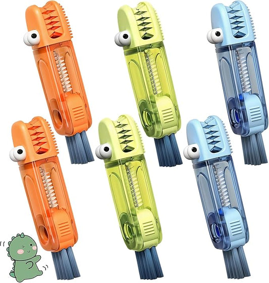 6 PCS Cup Lid Gap Cleaning Brush, Portable Water Bottle Brush, Multifunctional Bottle Cleaner Brush Set for Tight Spaces, Bottle Gaps, Straws, Tumblers, Travel Mug Caps