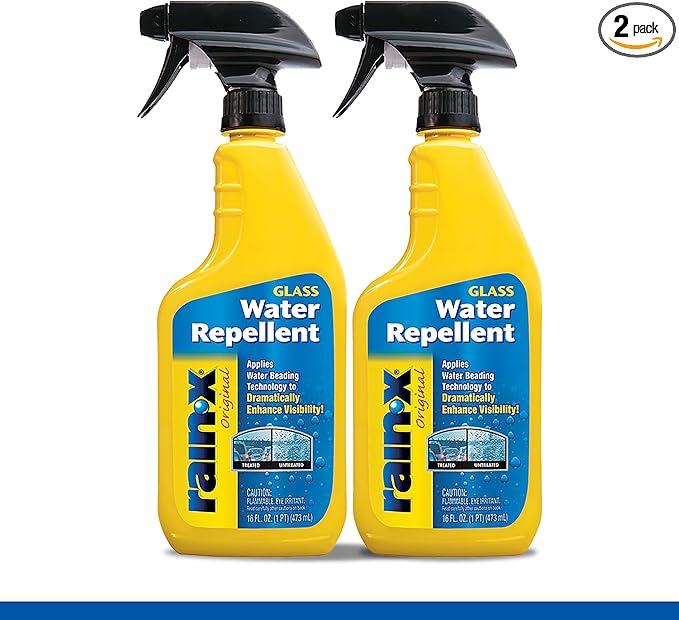 Rain-X 630529 Glass Treatment Trigger, 16 fl oz - Exterior Glass Treatment to Drastically Improve Wet Weather Driving Visibility During All Weather Conditions (Pack of 2)