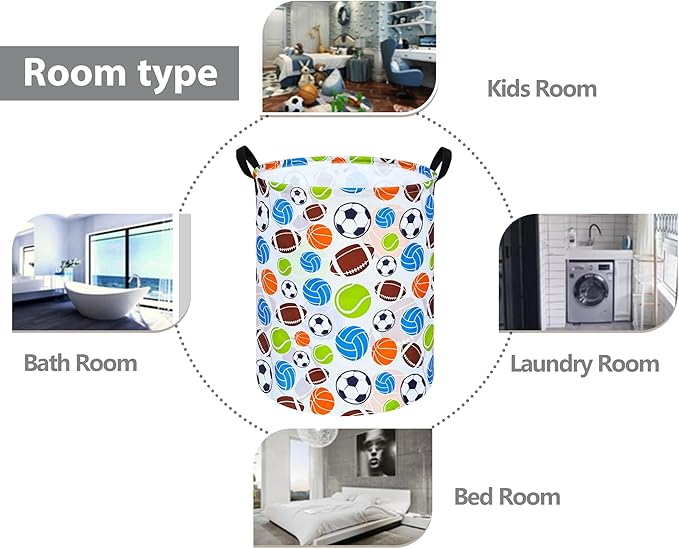 Round Laundry Basket Storage Bins Nursery Hamper Gift Baskets for Home,Office,Home Decor