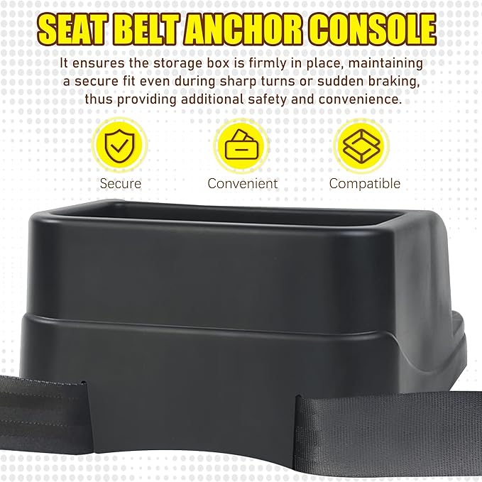 Center Console for Cars, Car Seat Organizer, Seat Belt Fixed Control Console, Suitable for Car, SUV, Truck, and Minivan Central Control Consoles