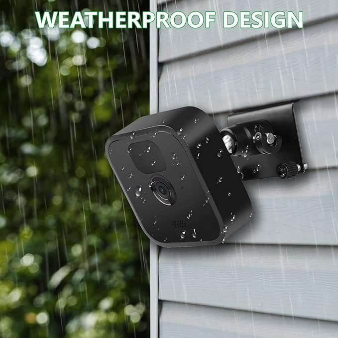 2Pack Vinyl Siding Mount for Blink Outdoor 2K+ / Outdoor 4 (4th Gen)/(3rd Gen), Blink XT / XT2 / Mini, Adjustable Mounting Bracket with Outdoor Vinyl Siding Clips Hooks