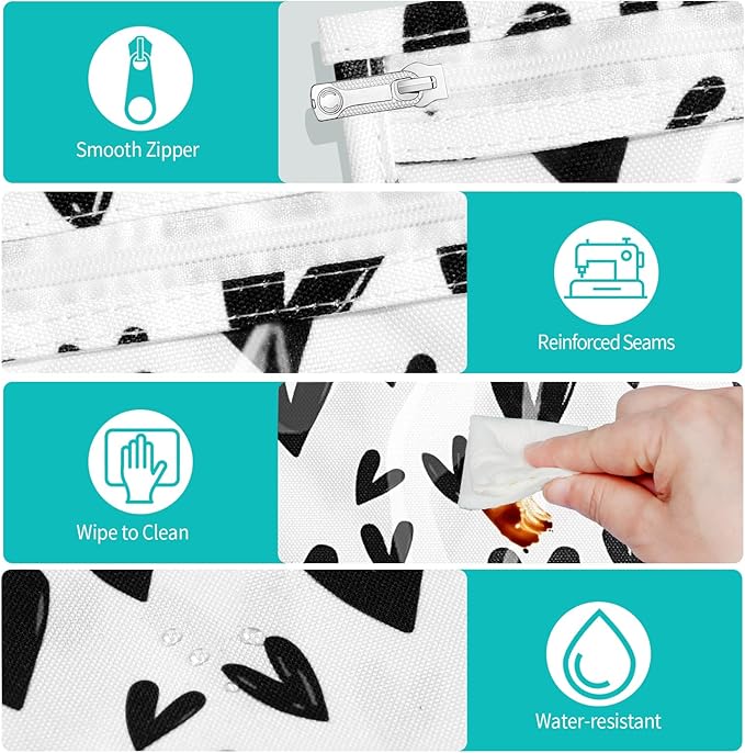 TSA Approved Toiletry Bag, Set of 3 Clear Travel Toiletry Bag Quart Size Zipper Travel Pouch, Waterproof Makeup Cosmetic Bag for Women Men Kids Toiletries Carry on, Plus