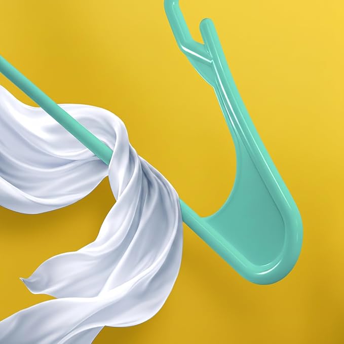 Utopia Home - Plastic Hangers 30 Pack - Space Saving Clothes Hanger - Durable and Strong Closet Organizers and Storage Makes It Ideal Stocking Stuffers or Apartment or Dorm Room Essentials (Aqua)