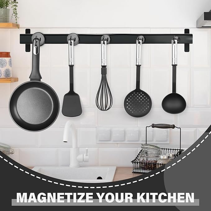 Magnetic Hooks for Cruise Cabins, 170lbs Black Magnetic Hooks for Classroom, Cruise Magnets, Strong Magnets Heavy Duty for Grill, Kitchen, Office, Camping Essentials, 4 Pack