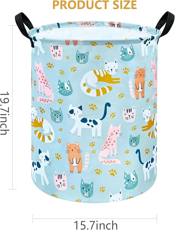 Round Laundry Basket Storage Bins Nursery Hamper Gift Baskets for Home,Office,Home Decor