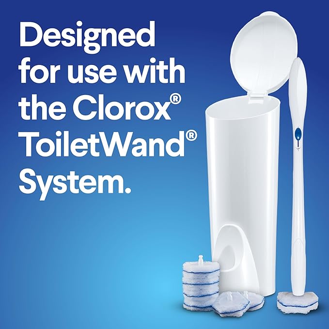 CLOROX ToiletWand Disinfecting Refills, Disposable Wand Heads (Package May Vary), 30 Count (Pack of 5)