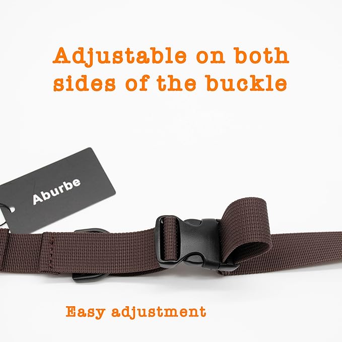 Backpack Chest Strap, Universal Add on Adjustable Sternum Strap, Chest Belt Replacement, with Heavy Duty Quick Release Buckle Clip, for Travel, Hiking, Camping, School(Brown)