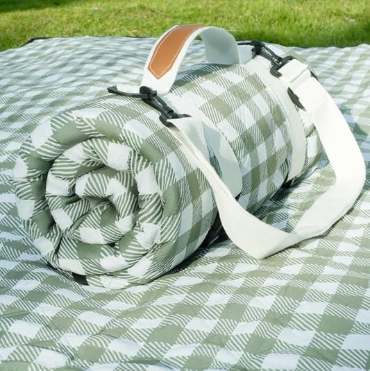 Genovega Waterproof Picnic Blanket Beach Outdoor Camping Mat Rug Extra Large Foldable Cute Big Travel Essential Accessories Gift Park Patio Lawn Garden Grass PlayMusic Festival Concert Must Have