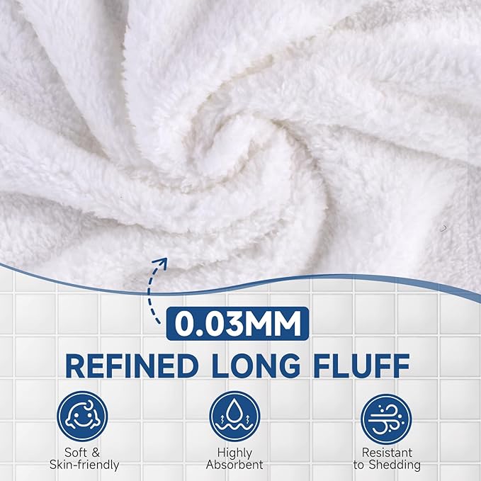 TEAWOO Coral Velvet Washcloths Bulk -240 Pack, Highly Absorbent and Soft White Face Towels, Multi-Purpose Washcloths and Hand Towels for Bathroom, Hotel, Spa and Gym, 12 x 12 inches