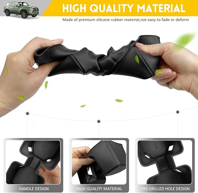 Cup Holder for 2024 2025 Lexus GX550 Center Console Cup Holder Insert Silicone Cupholder Coaster Liner for 24 25 GX 550 Interior Accessories Black