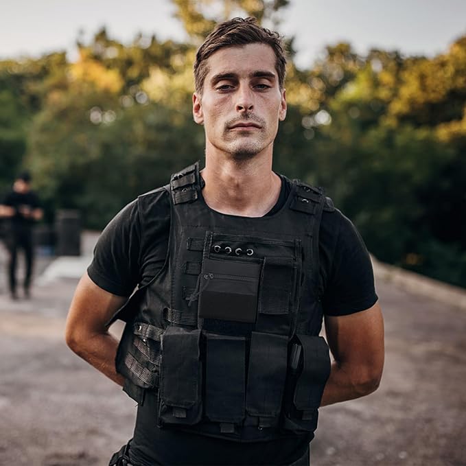 Qavctw Tactical Admin Pouch Bag with Hook and Loop Tool Storage Bag Snack Pouch Candy Bag Hanging Pouches Backpack Accessory Pouch