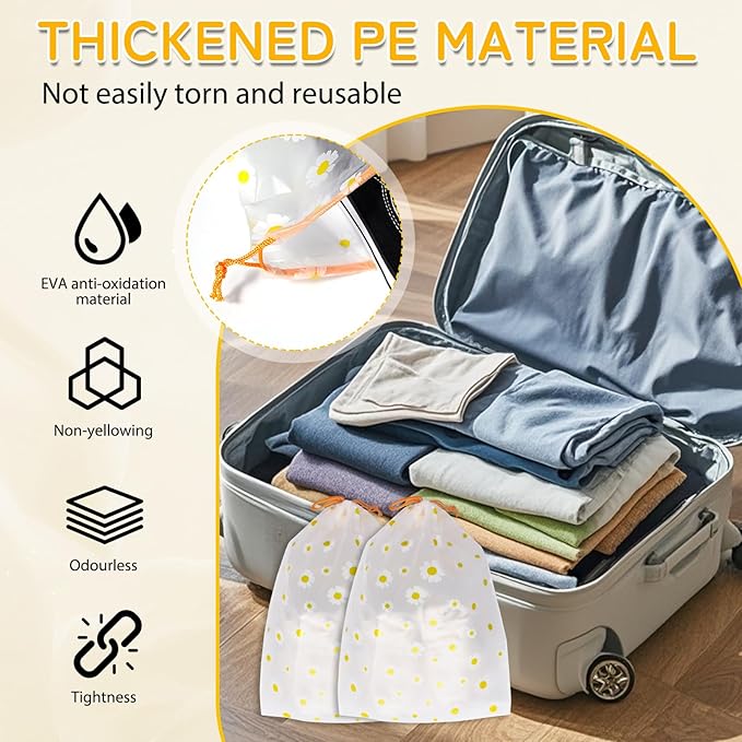 Shoe Bags for Travel, 15.7" x 11.8" Travel Shoe Bags for Packing, Large Waterproof Portable Travel Shoe Storage Bags Travel Essentials Women for and Men