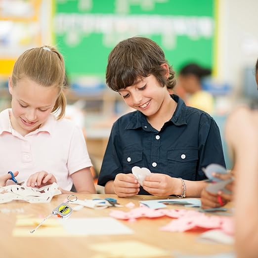 3ft Small Tape Measure Keychain, Portable and Retractable Mini Tape Measure with Slide Lock Mechanism for Daily Use Gadgets or Kids Construction Party Favors Gifting Prize Bag Fillers (60)