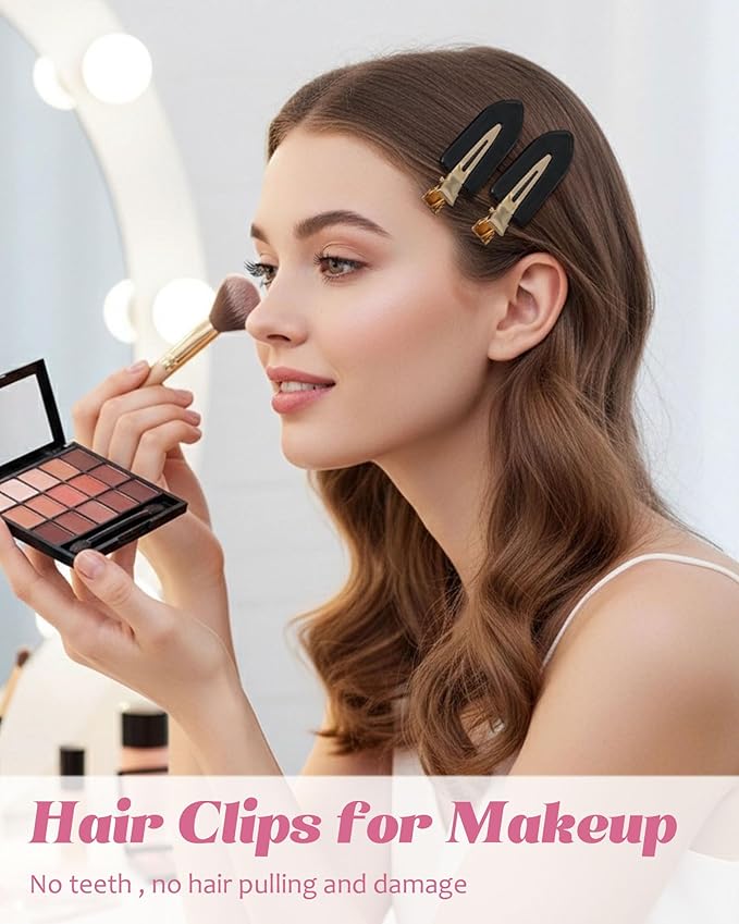 6PCS Acrylic Marbled Hair Claw Clips - Include No Bend No Crease Hair Clips and Medium Rhinestone Claw Clip, Cute Stylish Hair Accessories for Women Makeup, Strong Hold Non Slip for Thick Thin Hair