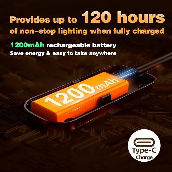 VAVOFO Rechargeable Book Light Rotatable：24 LEDs Reading Light, 3-Color & 9-Brightness Book Lamp, Eye Cared 120Hrs Runtime Lightweight Clip on Led Light for Book Lovers (Black)