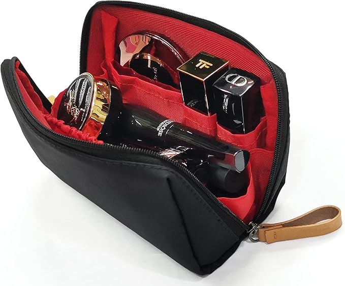 Small Makeup Bag for Purse, Makeup Pouch Small Cosmetic Bag Mini Portable Handbag for Women and Girls (Pink)