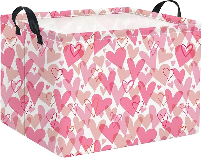 Rectangular Baby Kids Storage Basket for Home Kitchen Girls Cute Toy Storage Bin Organizer Shelf Book Room Decor(Bowknot)