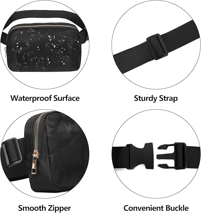 VOROLO Fanny Pack For Women And Men Crossbody Bag Belt Bag with Adjustable Strap Graduation Gifts