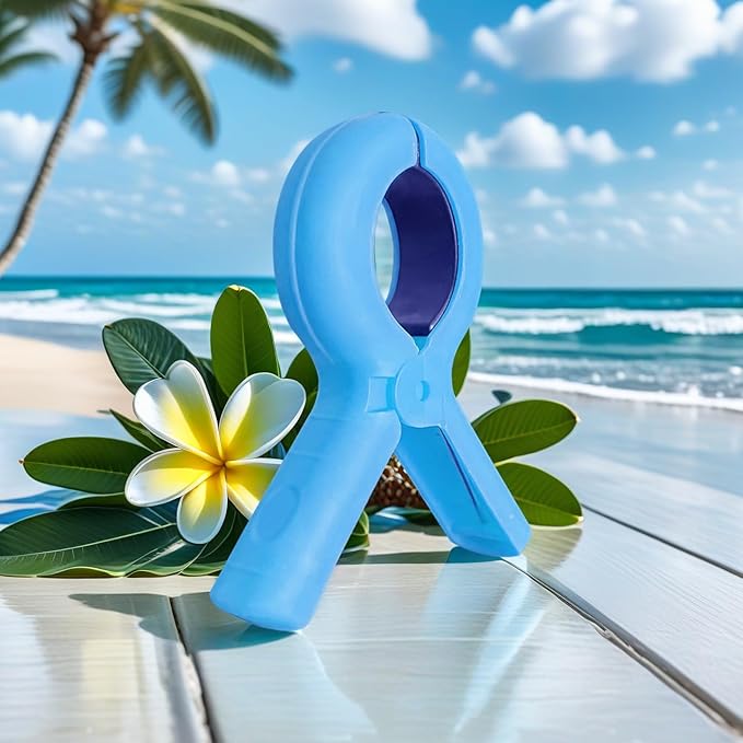 20 Pcs Beach Towel Clips for Beach Chairs, Towel Holder for Beach Chair Pool Chair on Cruise, Jumbo Size Heavy Duty Clothes Pins, Beach Chair Clips to Keep Your Towel from Blowing Away. (20)