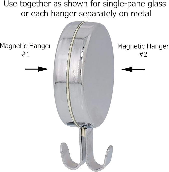Haute Decor Attract Magnetic Hanger 10 lb Capacity 1-Pack (Champagne)