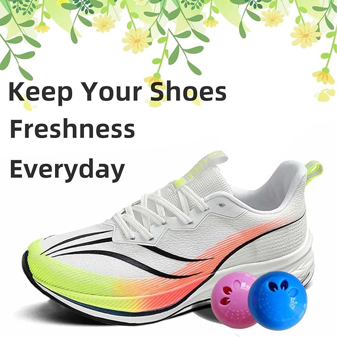 Shoe Deodorizer Balls for Sneaker, Fresh Linen Scent, Essential Oil Sneaker Deodorizer Ball, Small Spaces Odor Eliminator Air Freshener for Shoes, Gym Bags, Drawers and Locker