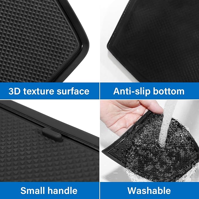 for 2024 2025 2026 Chevy Trax Accessories - for 2024 2025 2026 Chevrolet Trax (LS,1RS,LT,2RS,ACTIV) Cup Holder Inserts Door Slot Mat Compartment Center Console Liners (14 Pcs, Black Trim)
