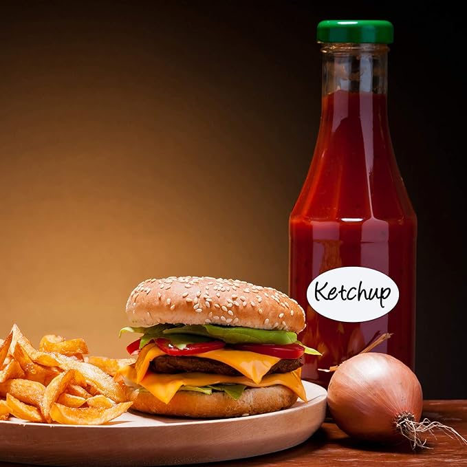 Wisdompro 320 pcs Removable Freezer Labels, Blank White Labels Stickers for Food Containers, Storage Bins, Spice Jars, Bottles, Organize Your Home & Kitchen - 2x1.2 inch