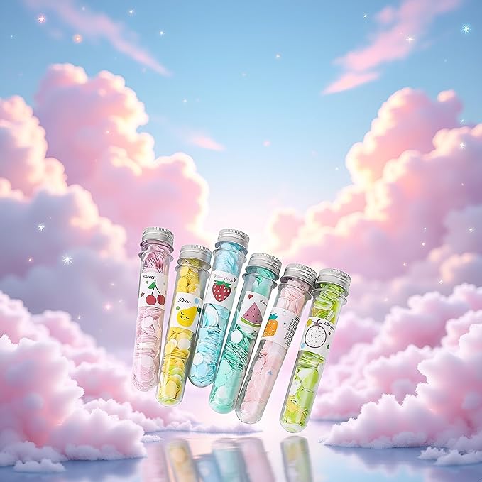 6Pcs Colors Random Shipping Boxes Portable Disposable Paper Soap Confetti Soap Sheets Flakes for Washing Hand Wash Cleansers