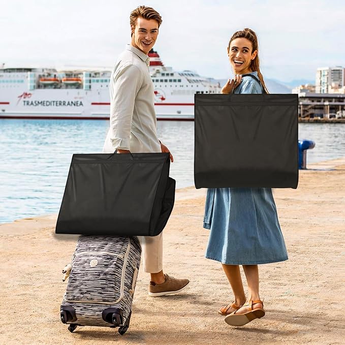 MISSLO 72" Wedding Dress Garment Bag Waterproof Garment Bags for Travel for Women Dress Bags for Gowns Long for Closet Storage 3-Pack, Black