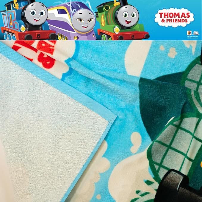 Thomas & Friends Kids Super Soft Cotton Bath/Pool/Beach Towel, 58 in x 28 in, by Franco