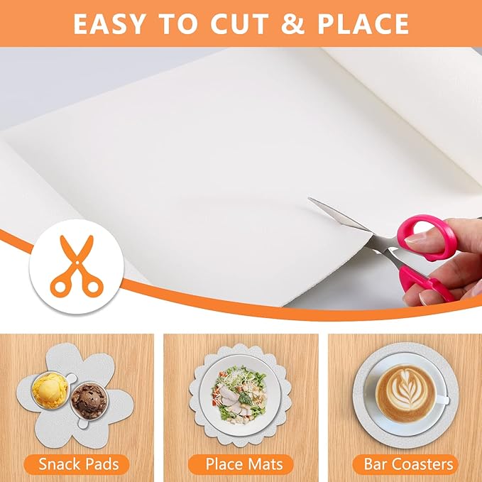 WochiTV Shelf Liner for Cabinets, Drawer Non Adhesive Non Slip Foam Mat for Kitchen, Pantry, Bathroom, Cupboard, Garage, Closet, Shelves, Drawer, Tool Box, White 11.8 x 118 inches