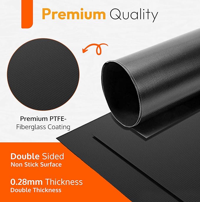 Heavy Duty Oven Liners for Bottom of Oven, Non Stick Teflon Liners for Electric or Gas Ranges, Reusable Mats for Electric Gas Microwave or Grill, BPA & PFOA Free Spill Guard, Kitchen Accessory